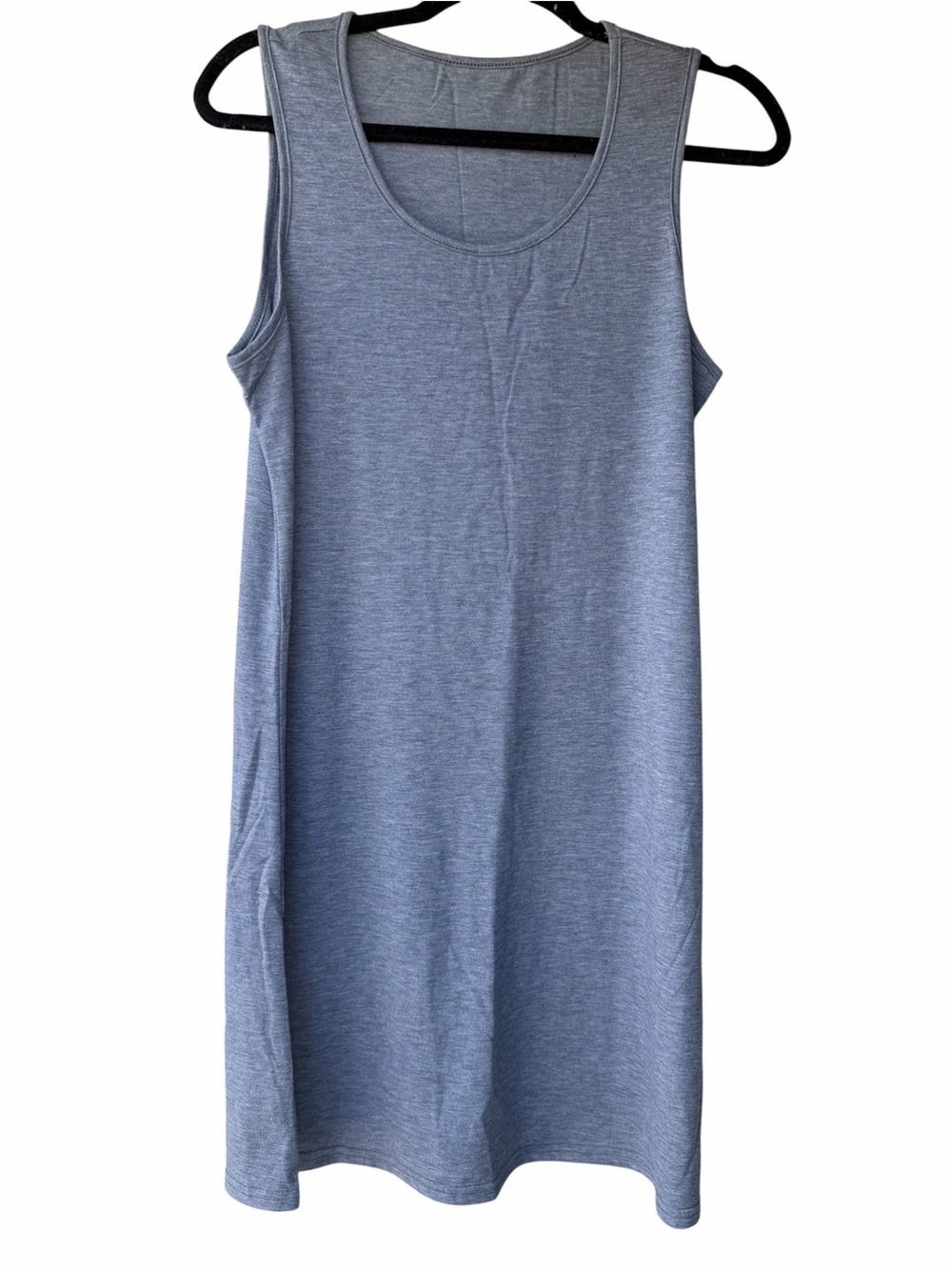 Sleeveless Heather Slate Blue Tank Dress NWT